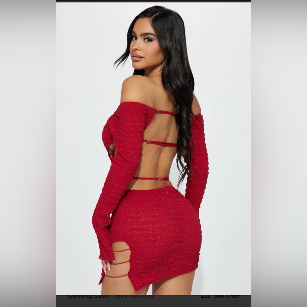Stunning Red Backless Dress